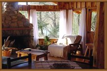 Caba&ntilde;a de troncos R&iacute;o Manso - Patagonia