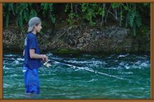 Pesca en el r&iacute;o Manso - Patagonia Argentina