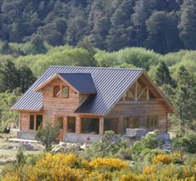 Caba&ntilde;a de troncos R&iacute;o Manso - Patagonia